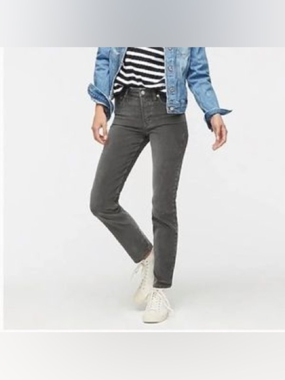 J.Crew City Fit Vintage Matchstick Skinny Leg Pants Womens 29 Gray